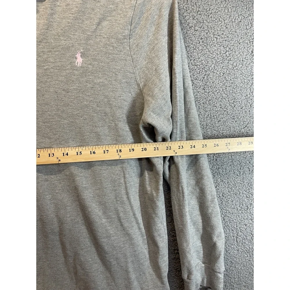 Polo Ralph Lauren Long Sleeve  Polo Shirt Grey Mens 2XL‎ XXL